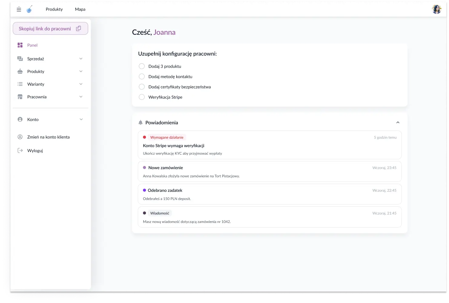 OMOM management dashboard